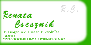 renata csesznik business card
